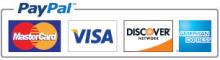 Paypal, AMEX, MC, Visa, Discover are accepted at the Orthotic Shop